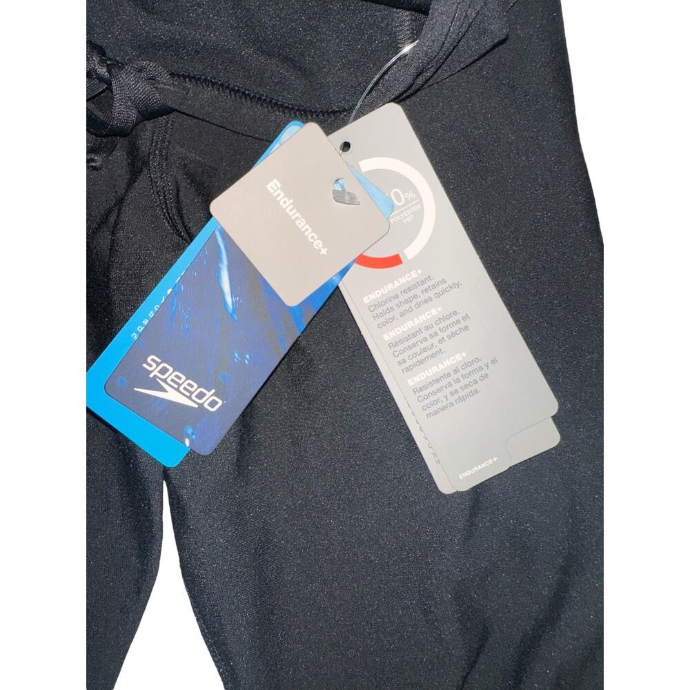 Speedo Endurance+ Jammer Swim Shorts Youth 26 Black NWT Competitive Swim - Picture 5 of 6